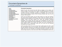 Tablet Screenshot of chromlack-spraydose.de